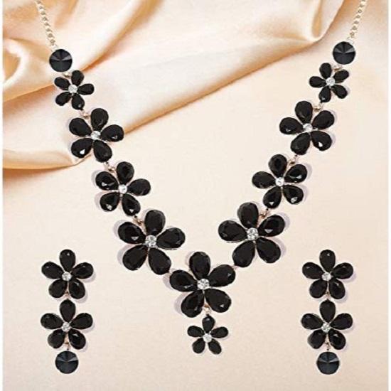 Ensembles de bijoux pour femmes, collier ras du cou en cristal, ensemble de bijoux avec boucles d'oreilles pour filles/femmes