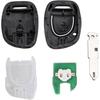 433MHz Car Key Remote Control 1 Button Remote Key Shell for Clio 2 Remote Control Key Shell Compatible with Re Na