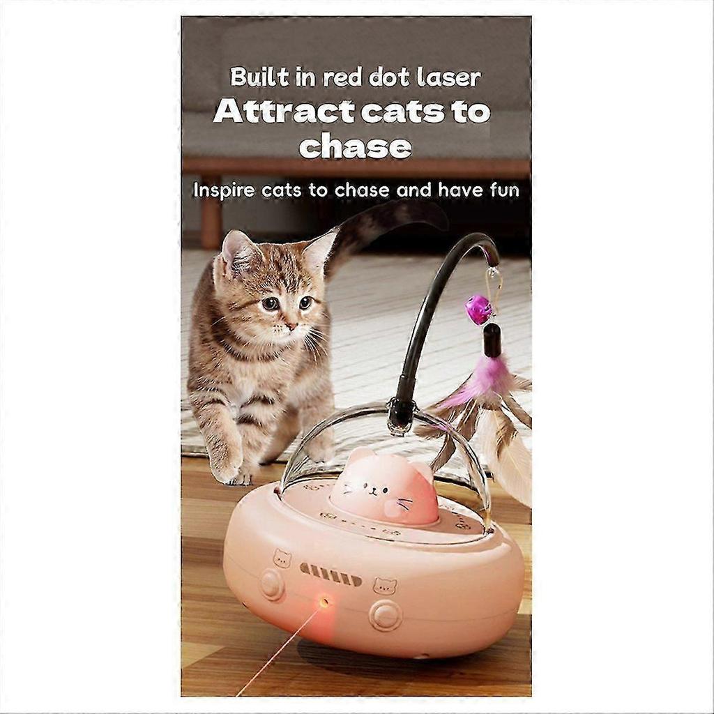 Electric Cat Interactive Toy Pet Toys with Cat Teaser Wand