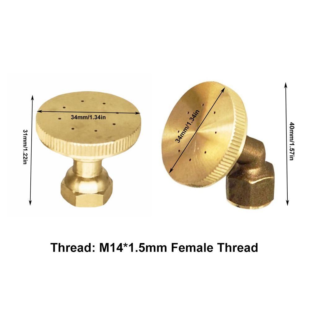 2pcs Heavy Duty Misting Nozzle Brass Misting Fitting Durable Watering Spray Nozzle  Flower Watering
