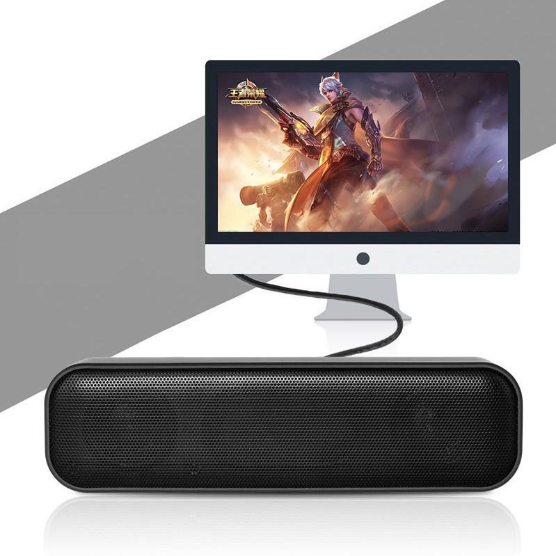 Mini Speakers Plug and Play USB Powered Soundbar Desktop Speaker Wired Computer Sound Box for TV Desktop Laptop Computer Speaker