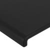 vidaXL Kopfteil mit Ohren Schwarz 93x23x78/88 cm Kunstleder