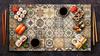 GLASS PROTECTIVE PLATE FOR STOVE 90X52 MOSAIC