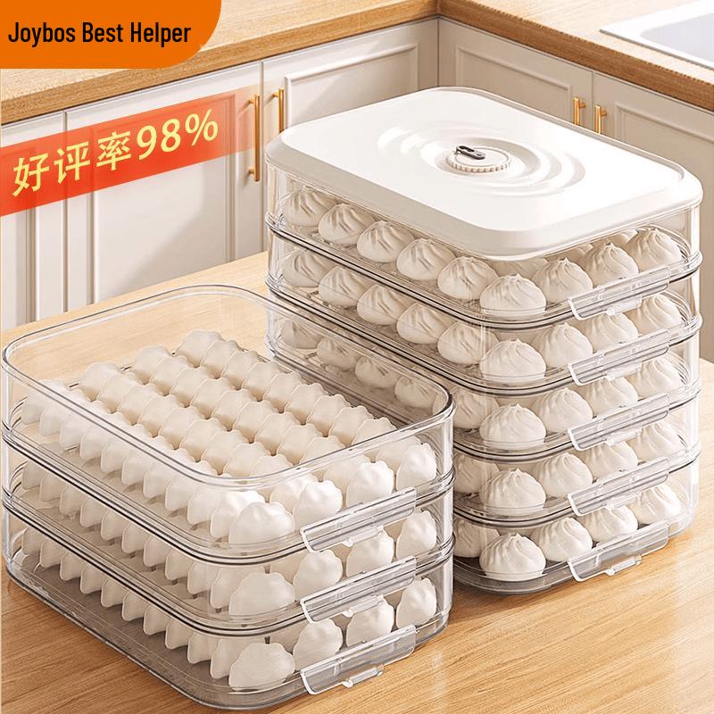 Jia Bang Shou Stackable Refrigerator Dumpling Storage Containers