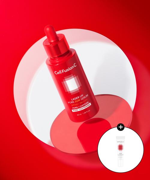 Cell Fusion C Laser UV Pore Sun Serum 40ml + Free Gift FREE