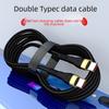 120 Вт Двостороння плетеніна Type-C до Type-C Кабель швидкої зарядки для Apple 15 та Huawei