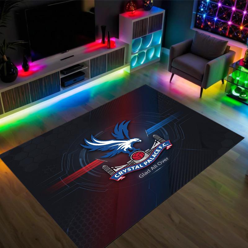 Crystal Palace Design Crystal Velvet Carpet Cozy Non?Slip Printed Rug For Bedroom Living Room Entrance