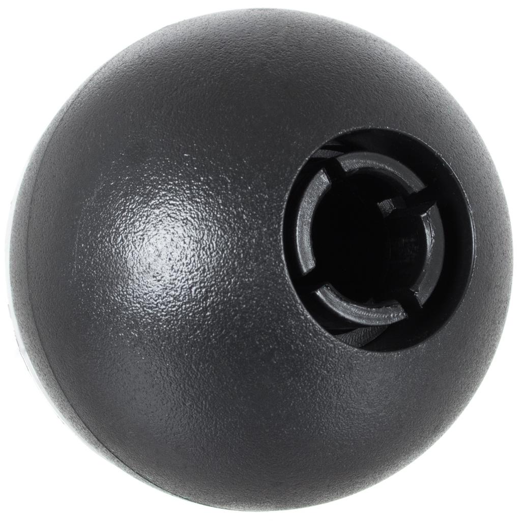 MINI R50 00-06 Gear Shift Knob Black & Chrome with Silver Overlay, 5-Speed