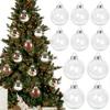 A Top Quality DIY Christmas Ornaments Set - Plastic Light Bulb & Candy Bottle Shapes Hanging Decorations for Tree Party