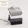Men's Striped Black Short Summer Socks - Sweat-Absorbent, Odor-Resistant, Solid Color, Low-Cut, Long, Trendy Boat Socks