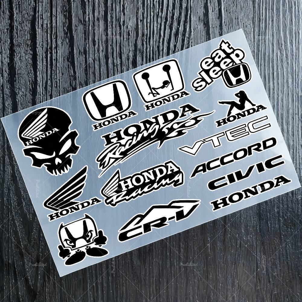 EAV3 For HONDA Stickers Moto Sticker Auto Body Bumper Windows Motorcycle Laptop Walls Vinyl Decal Car Tuning Accessories