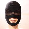 Zwarte Nylon Hoes voor Kostuums Kapmaskers met Gaas Blinddoek Open Mond Hoofddeksel Volledig Gezicht Masker voor Cosplay Kostuum Rekwisieten