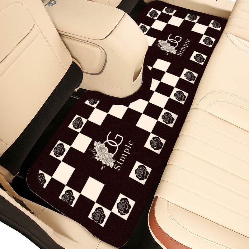 Tapetes de Chão para Carro com Fragrância Tingida a Tinta, Antiderrapantes e Absorventes de Água, Peça Única, Personalizáveis, Tapetes de Interior de Carro Semi-Fechados