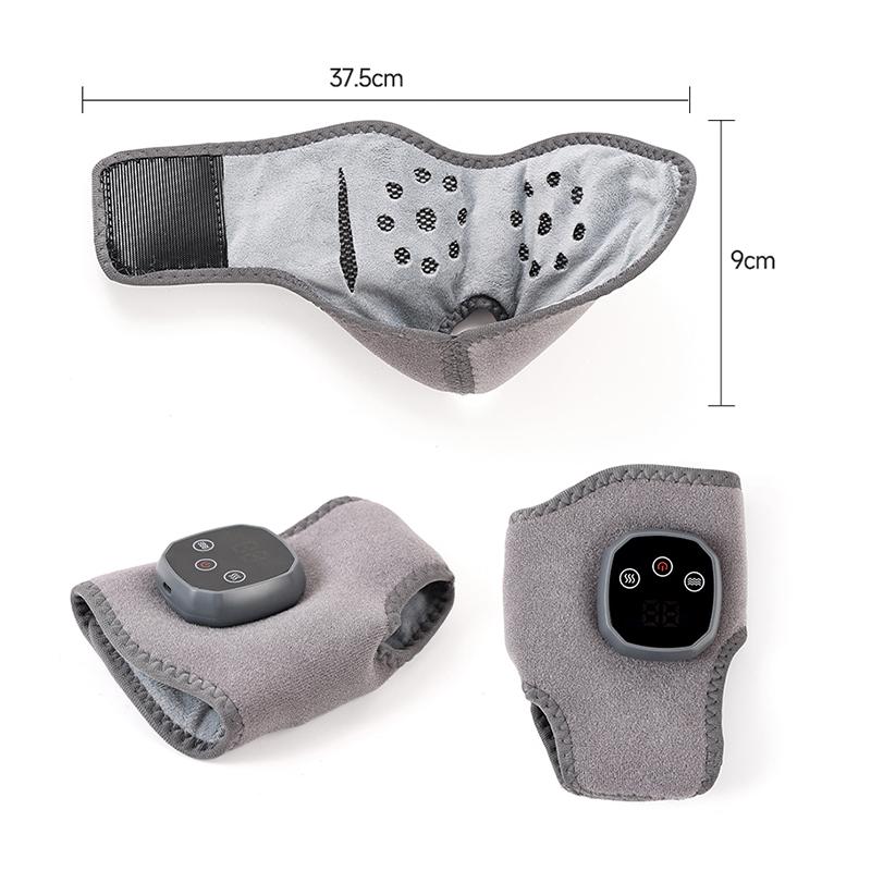 Kabelloses Knöchelmassagegerät 3-in-1 Beheizbare Knöchelmanschette Fußmassagegerät mit 3 Vibrationsmodi und 4 Wärmestufen