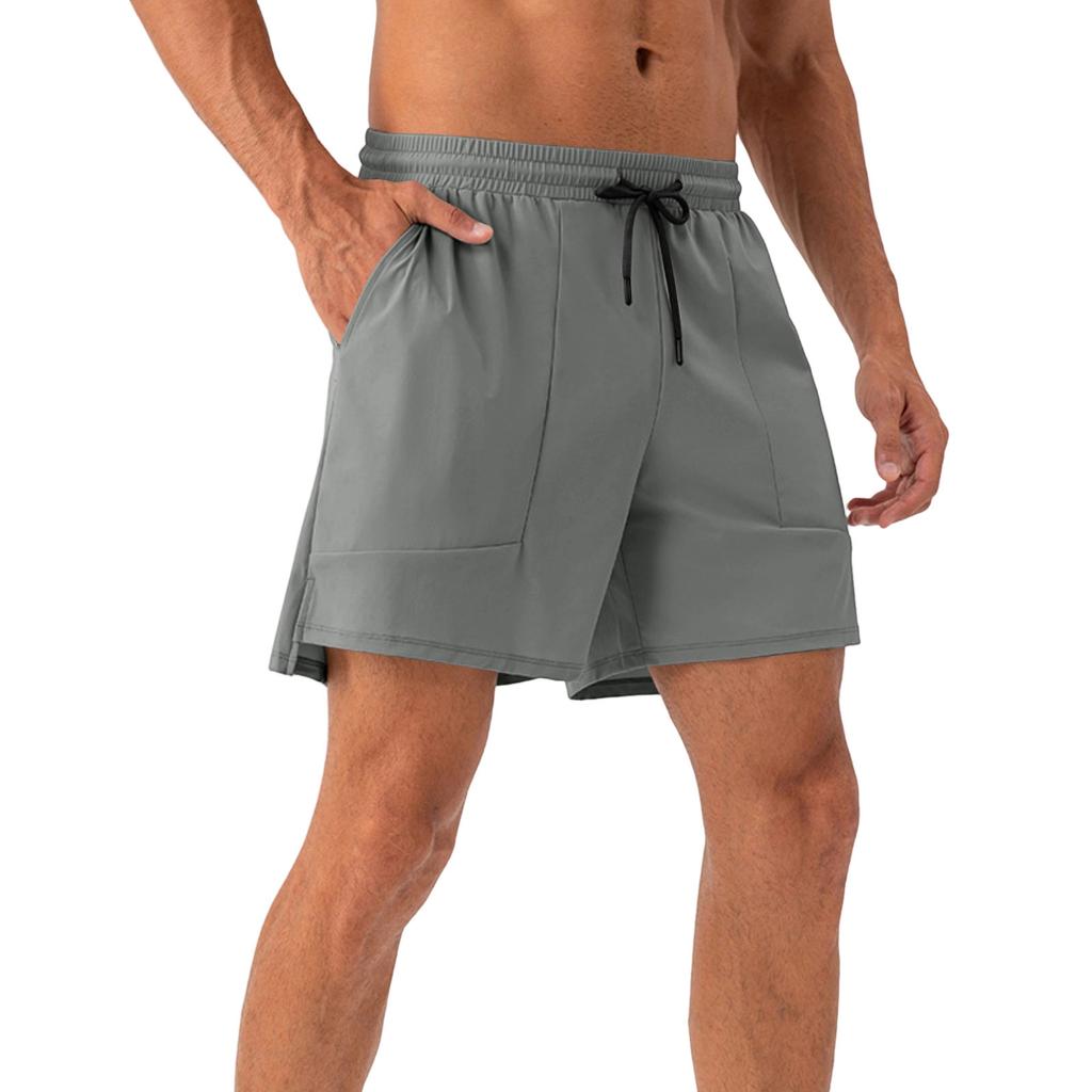 Men's Lightweight, Breathable, Cool-Feeling Training Shorts - Men's Elastic Waist, Quick-Drying Running And Fitness Sports Shorts