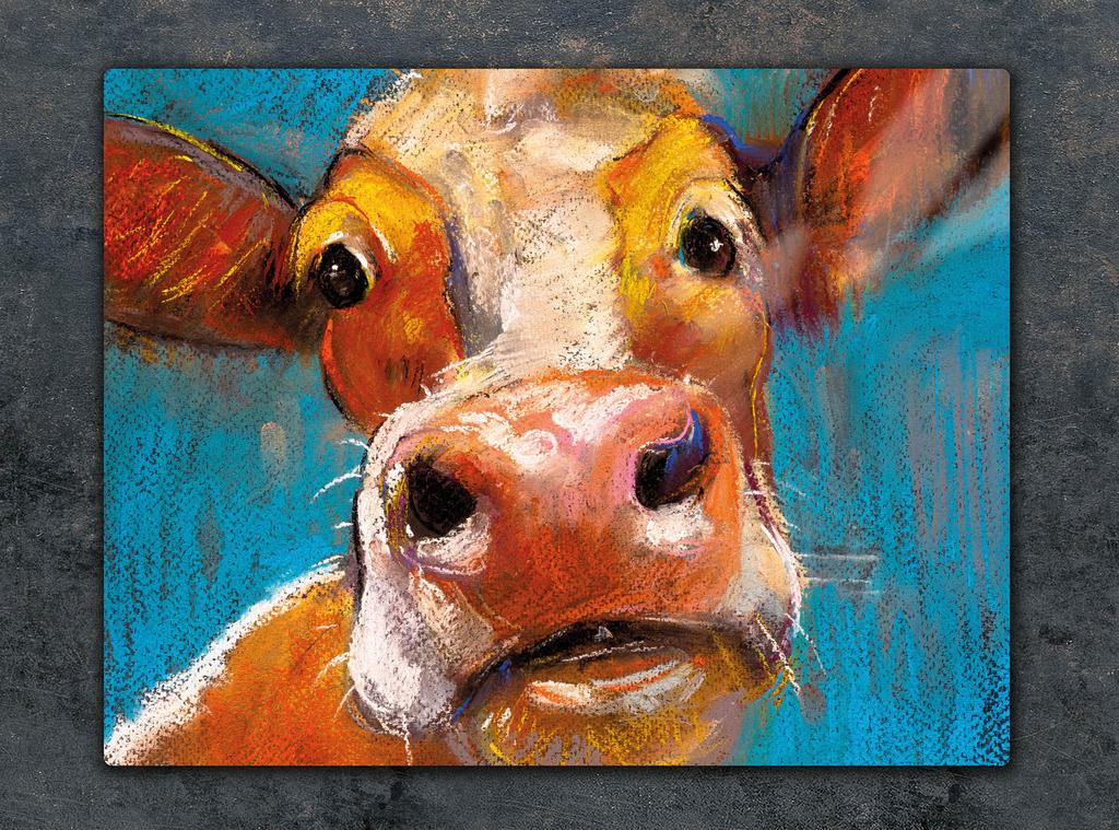 SZKLANA DESKA DO KROJENIA 52x40 KROWA