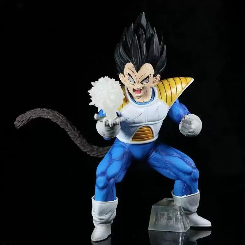 Dragon Ball Hell Vegeta Light Sphere Vegeta Teleportation Sitting Pearl Battle Suit Figure Model GK