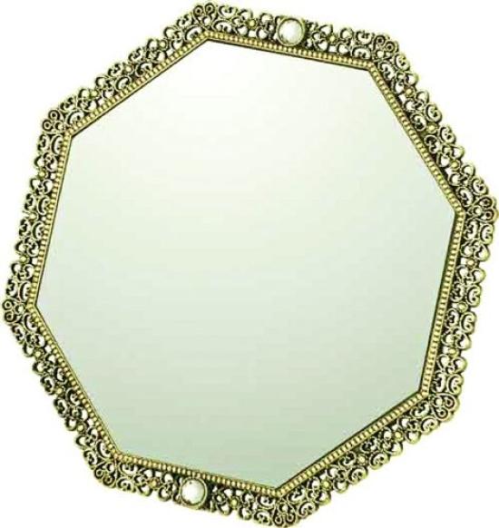 

YouPower Girly Rosa Stand Antique 8-Angle Mirror, Gold, GR-02014