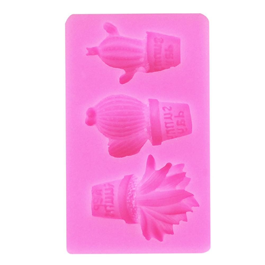 Cactus Silicone Mold Diy Chocolate Mould Candle Gypsum Cake Baking Tool