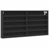 VidaXL Black Display Cabinet 100x8.5x50 Cm Engineered Wood, Wall Cabinet, Wall Storage Cabinet, Cabinet 847948