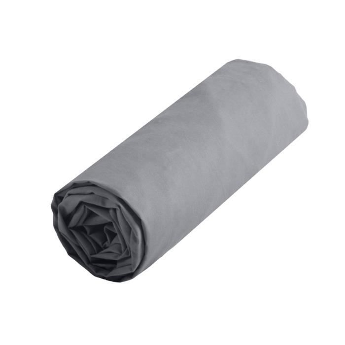 Drap housse - Confort Perle - 90 cm - 100% coton - Uni - Lavable