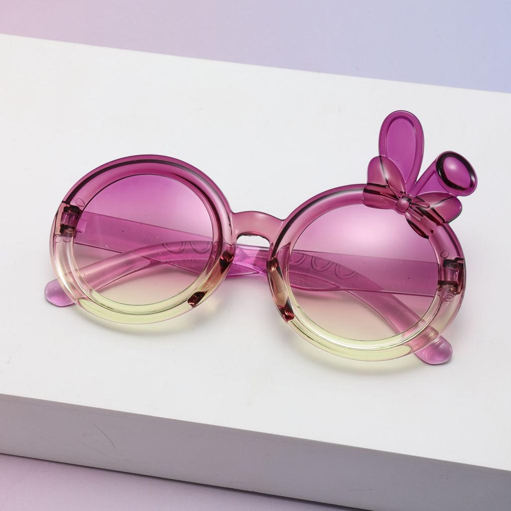 Children'S Fun Cartoon Children'S Sunglasses Bow Decoration Children'S Glasses Uv-Proof Baby Sunglasses