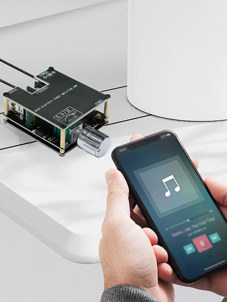 BT 5.0 200W-30W Mono Audio Power Amplifier Module DC9-24V Bluetooth-Compatible 5.3 Sound Amplifier Board for DIY BT Speaker Kits