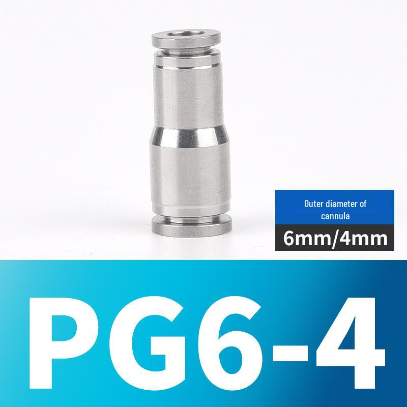 304 Stainless Steel Pneumatic Quick Connectors: High-Pressure Resistant Straight Reducer and Quick Connect Tee