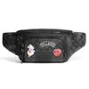 New COACH Cow Leather Fanny Pack Women's Black CC038-QBPHT