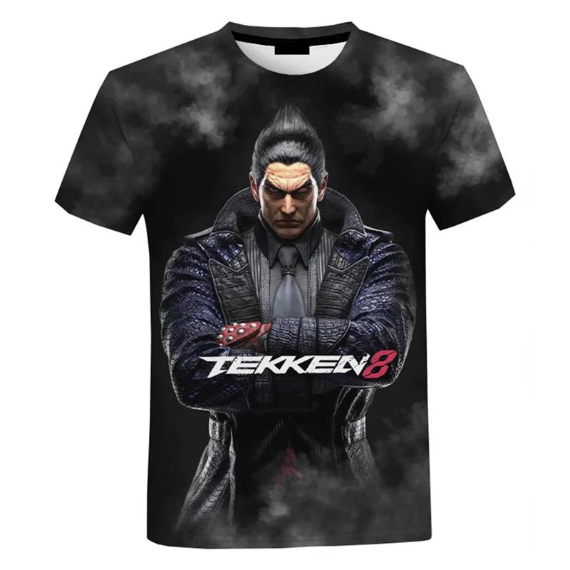 

Файтингова Нова Гра Tekken 8 3D Принтована Футболка Для Чоловіків Одяг Хараджуку Вуличний Одяг Футболка Для чоловіків Круглий Виріз Короткий Рукав Топи XXL