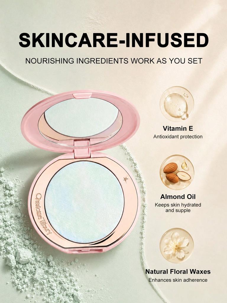 Charlotte Tilbury Airbrush Flawless Finish Powder | Matte Blurring Finish | Mint Veil | 6.5g / 0.22 oz.
