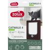 Chatiere 4 positions - ZOLUX - L20 x H25 cm - Pour porte bois, PVC, métal - Catwalk - Marron
