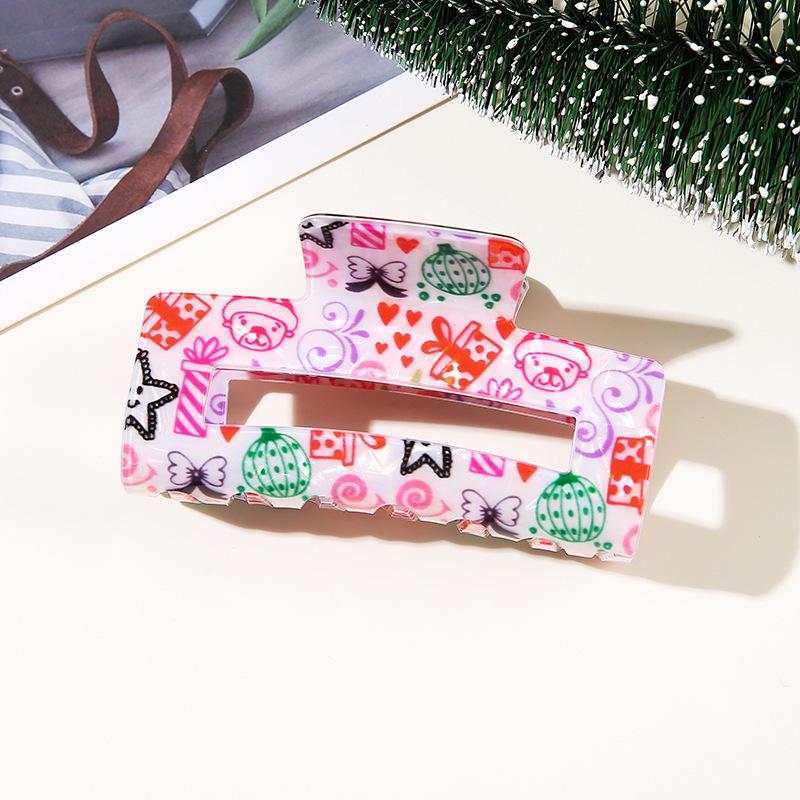 Weihnachts-Haarklammer: Weihnachtsmann, Lebkuchenmann, Schneemann, Rentier - Festliches Haaraccessoire