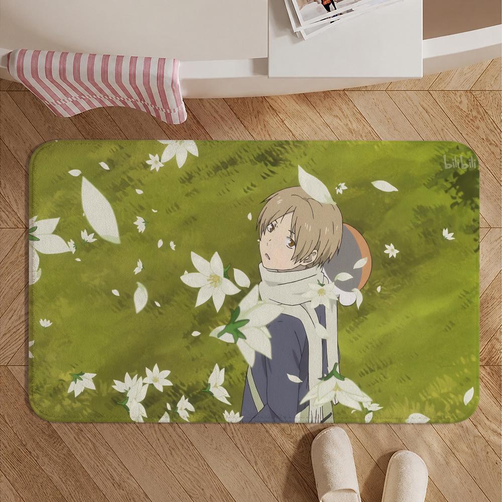 Anime-Natsume's Book of FriendsS Floor Mat Soft Non-Slip Bath Mat, Bedside Carpet, Absorbent Doormat for Home
