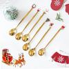 Elk Pendant Christmas Spoon Set Creative Tableware Dessert Spoon Creative Coffee Spoon  Christmas