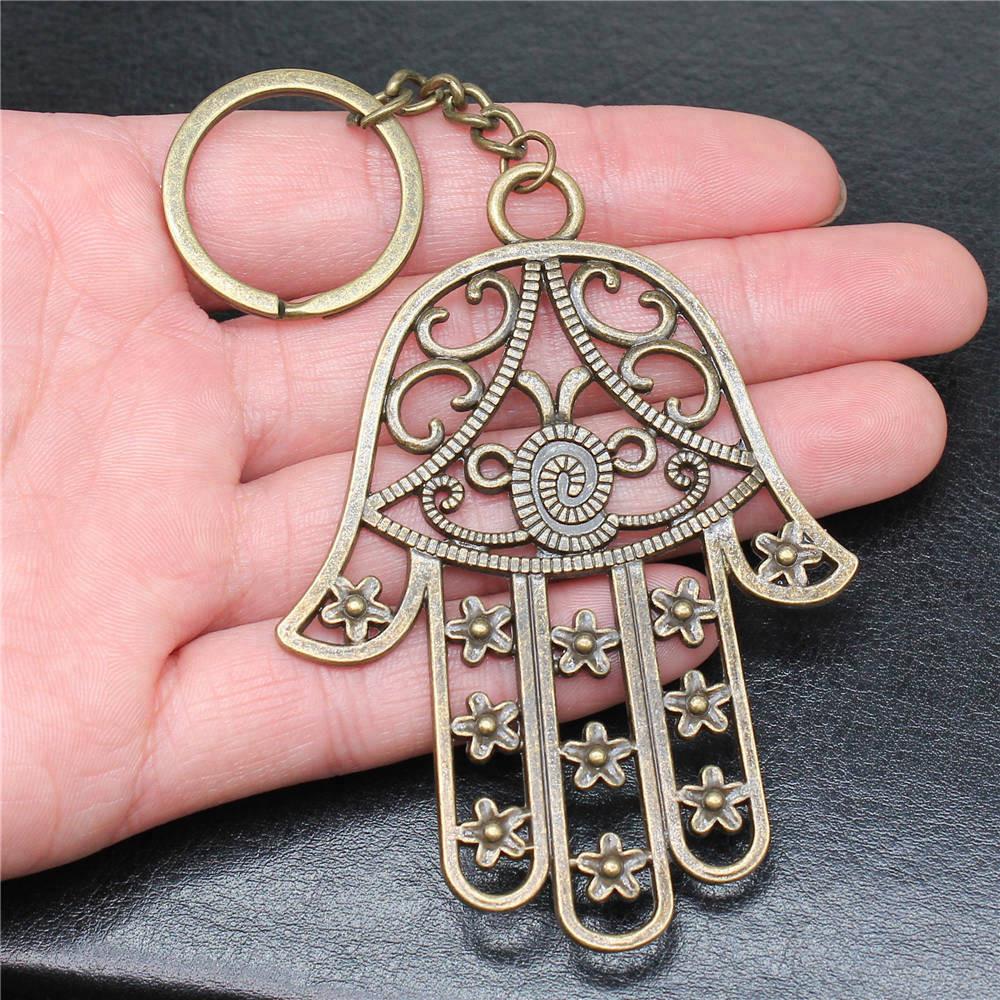 Hamsa Hand Eye Of Horus Key Ring Women's Jewelry Anniversary Creative Gifts For
