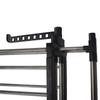 Multi-Functional Wing-Shaped Folding Clothes & Diaper Drying Rack - Mobile Stainless Steel Floor Rack