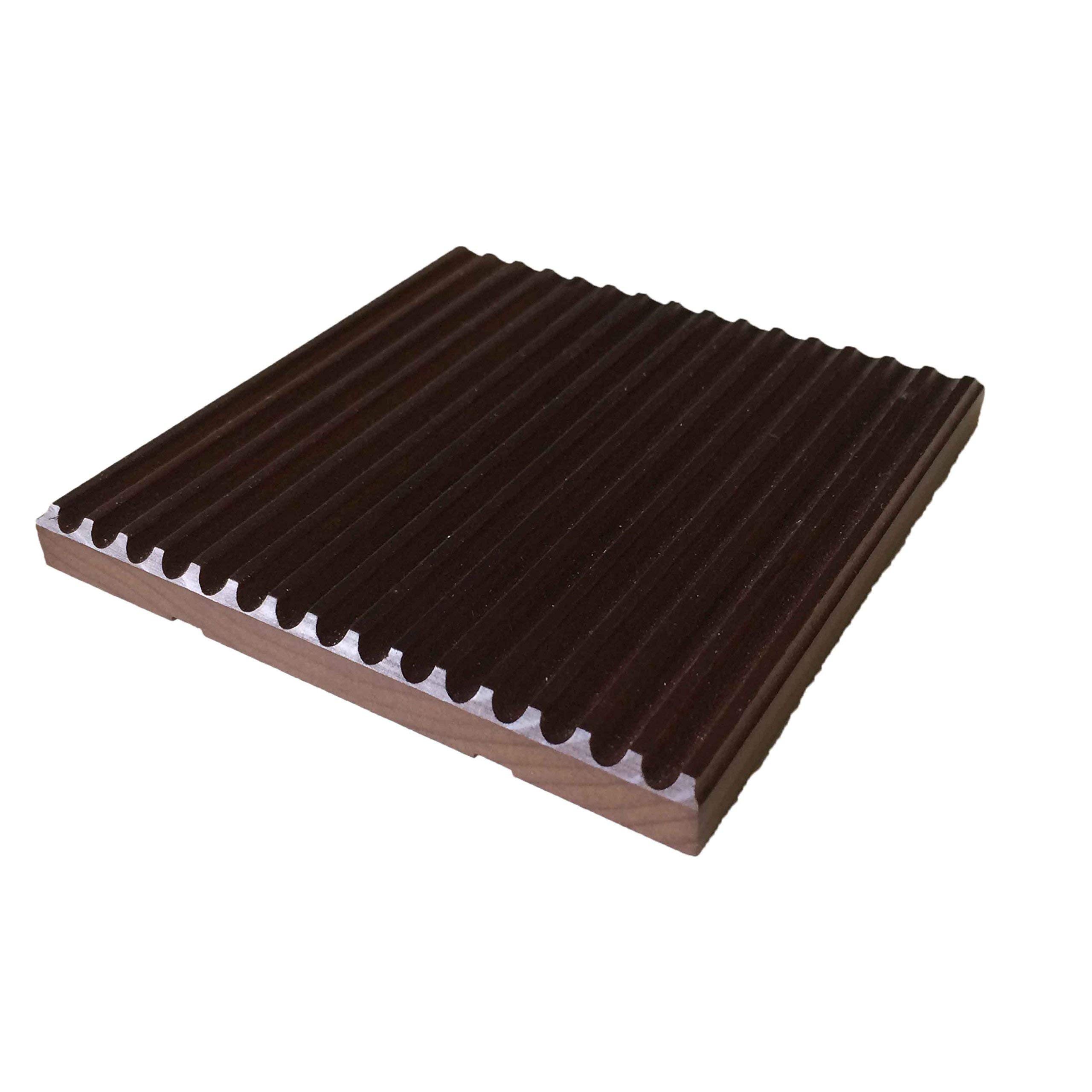 

Набор из 4 коричневых подставок, собранных в горах, 95 x 95 x Сделано в Японии Гифу, 9 мм, km-17BR,