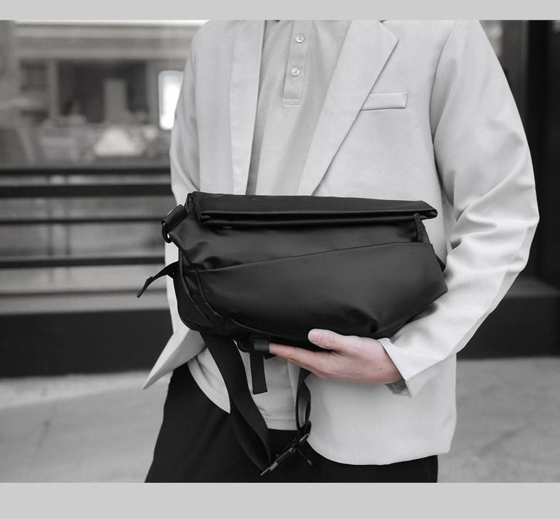 Chest Bag Multifunctional Single Shoulder Messenger Bag Men And Women With The Same Style Outdoor Sports Waterproof Foldable Large Capacity