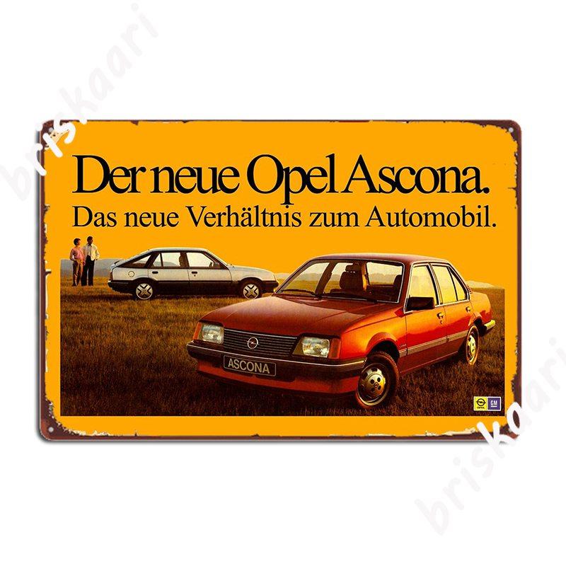 

Opel Ascona Poster Metal Plaque Cinema Kitchen Decoration Wall Decor Club Bar Tin Sign Poster 20x30cm