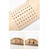 Lumbar Support Pillow ,Breathable with Cover Wooden Sauna Headrest Backrest for
