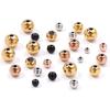 10-100pcs/lot 2-10mm Stainless Steel Beads Large Hole Beads Round Loose Spacer Beads DIY Bracelets Necklace For Jewelry Making