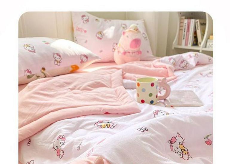 Xinjiang Cotton Summer Quilt - Double or Single Air Conditioning, Machine-Washable, Dorm-Friendly, Lightweight Cool Quilt