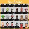 Mască de Față Demon Roșu Înfricoșătoare Pentru Petreceri de Halloween Cu Design Înfiorător și Material Latex