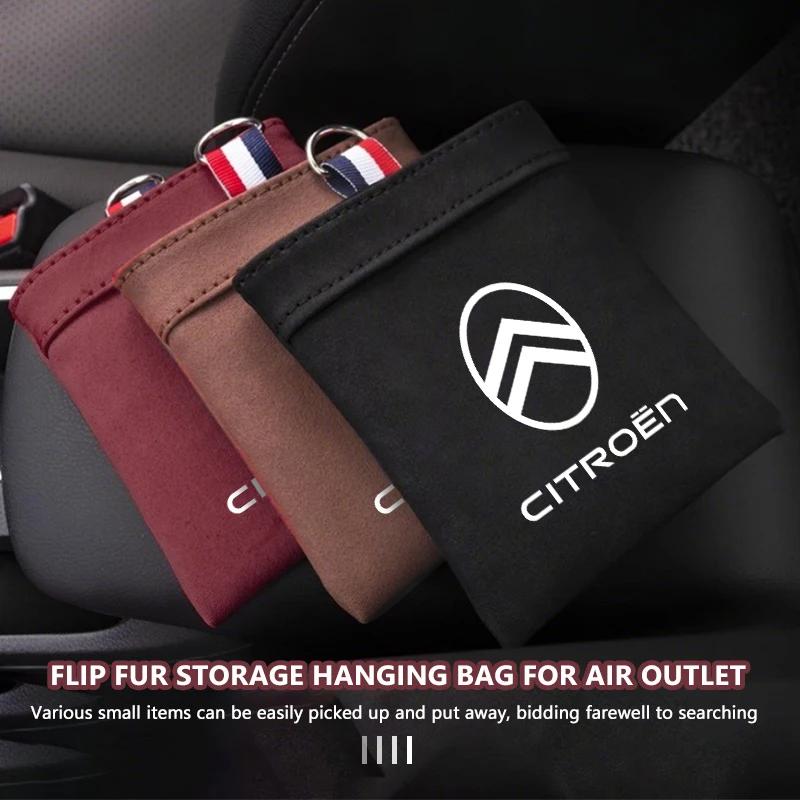 Car Outlet Vent Tidy Box Coin Bag Storage Pocket Hanging Organizer For Citroen C4 C3 C5 C1 C2 C6 VTS C4L DS3 DS4 DS5 Grand aia256
