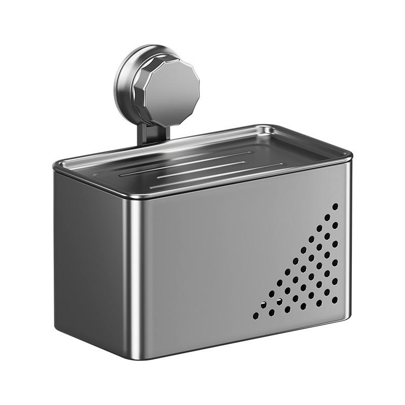 Punch-Free Wall-Mounted Waterproof Toilet Paper Holder with Storage Rack