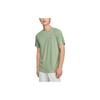 Skechers Solid Color Round Neck Short Sleeve T-Shirt Men tops Mugwort-Green P223M104-046S