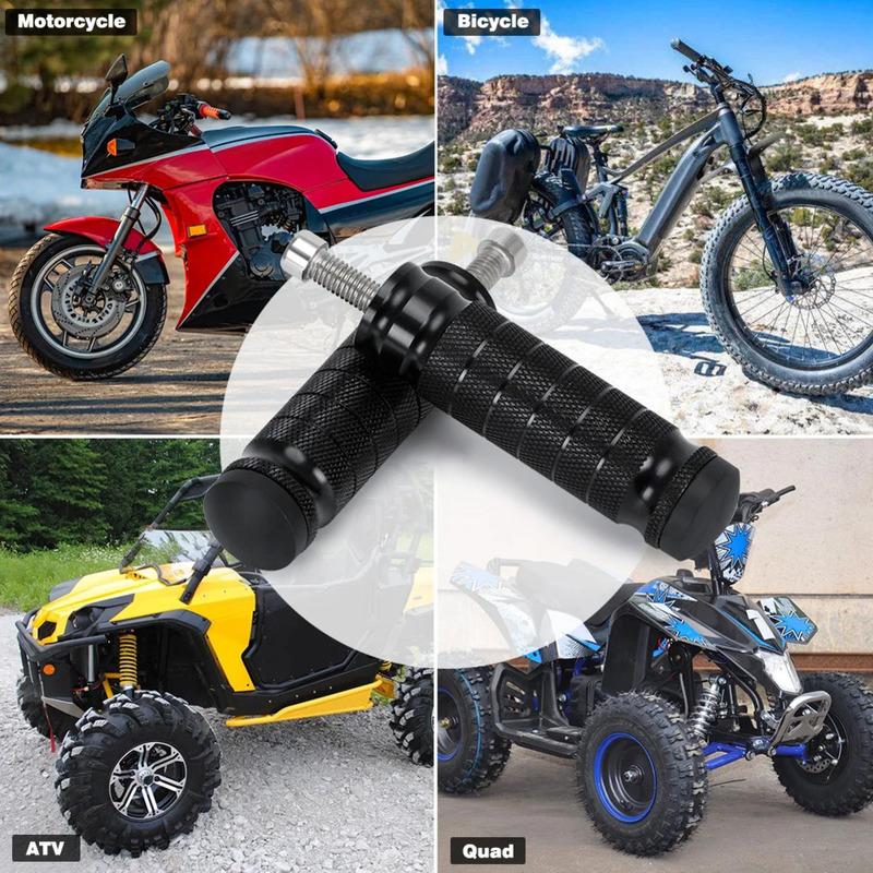 Motorbike Rearset Footrests Rear Seat Pedal CNC Aluminum Alloy Foot Pedal Replacement for Motorcycle Pedals with Non Slip Design
