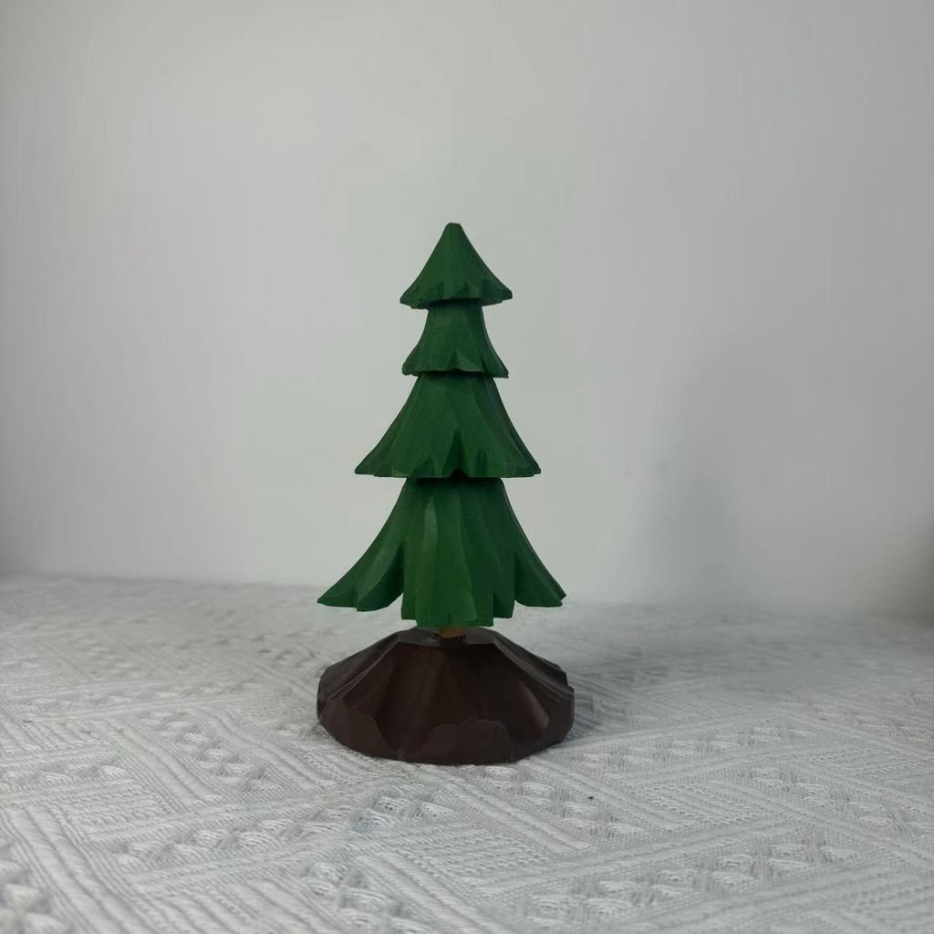 Wooden Holiday Ornaments Set With Modern Style For Christmas Home Decor