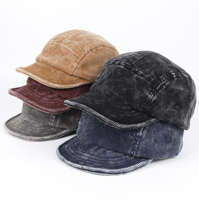 New 2026 Spring Baseball Cap Men Women Black Corduroy Vintage Snapback Hip Hop Trucker Hat Winter Men's Caps